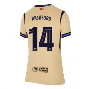 Lacne Ženy Futbalové dres Barcelona Marcus Rashford #14 2025-26 Krátky Rukáv - Preč